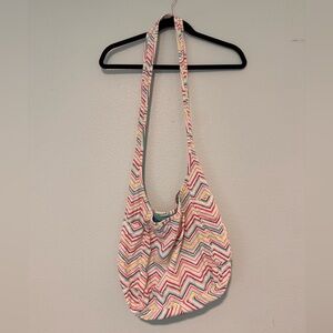 thirty-one Multicolor Chevron Shoulder Bag in Pink, Yellow, Blue, Green, Cream